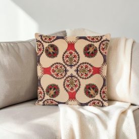   Okrasna blazina krem 45 x 45 cm – Sanje o granatnem jabolku
