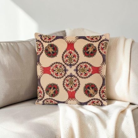 Okrasna blazina krem 45 x 45 cm – Sanje o granatnem jabolku