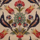 Okrasna blazina krem 45 x 45 cm – Orientalski tulipan