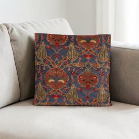 Okrasna blazina modra 45 x 45 cm – Osmanski cvetlični vrt