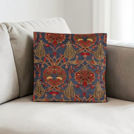 Okrasna blazina modra 45 x 45 cm – Osmanski cvetlični vrt
