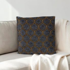   Okrasna blazina modra 45 x 45 cm – Kraljevsko moder ornament