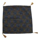 Okrasna blazina modra 45 x 45 cm – Kraljevsko moder ornament