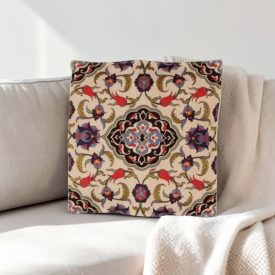 Okrasna blazina krem 45 x 45 cm – Safirni tulipan