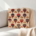 Okrasna blazina krem 45 x 45 cm – Sanje o zračni ladji