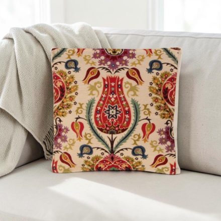Okrasna blazina krem 45 x 45 cm – Orientalsko granatno jabolko