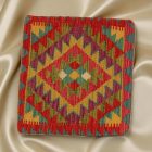 Afghan Kilim prevleka za blazino 45x45 ročno tkana blazina