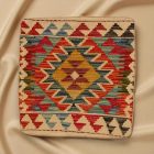 Afghan Kilim prevleka za blazino 45x45 ročno tkana blazina