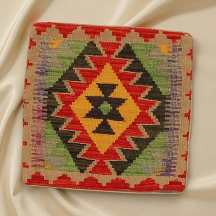 Afghan Kilim prevleka za blazino 45x45 ročno tkana blazina
