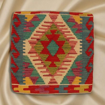 Afghan Kilim prevleka za blazino 45x45 ročno tkana blazina