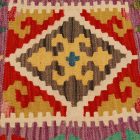 Afghan Kilim prevleka za blazino 45x45 ročno tkana blazina