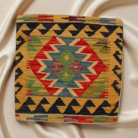   Kilim dekorativna blazina 45x45 ročno tkani prevleka za vzglavnik