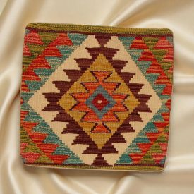 Blazina Kilim 45x45 ročno tkana prevleka za blazino