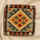 Orientalska blazina Kilim 40x40 ročno tkana prevleka za vzglavnik