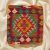 Kilim dekorativna blazina 45x45 ročno tkani prevleka za vzglavnik