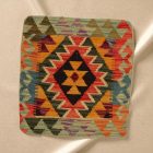 Kilim dekorativna blazina 45x45 ročno tkani prevleka za vzglavnik