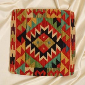   Kilim dekorativna blazina 45x45 ročno tkani prevleka za vzglavnik
