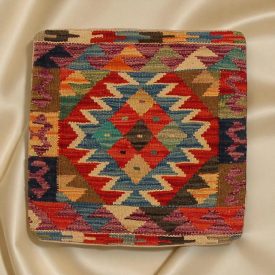 Kilim blazina 45x45 ročno tkana prevleka za vzglavnik