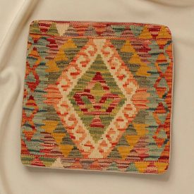 Ročno tkana prevleka za vzglavnik Kilim 45x45 afganski dekorativni vzglavnik