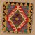 Kilim okrasna blazina 45x45 ročno tkana dekorativna blazina