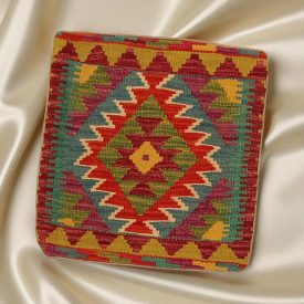 Afghan Kilim prevleka za blazino 45x45 ročno tkana blazina