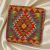 Afghan Kilim prevleka za blazino 45x45 ročno tkana blazina