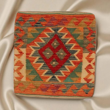 Afghan Kilim prevleka za blazino 45x45 ročno tkana blazina