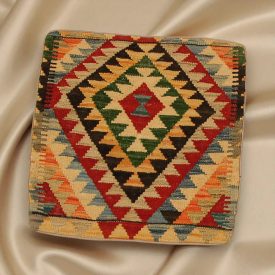 Afghan Kilim prevleka za blazino 45x45 ročno tkana blazina