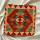 Afghan Kilim prevleka za blazino 45x45 ročno tkana blazina
