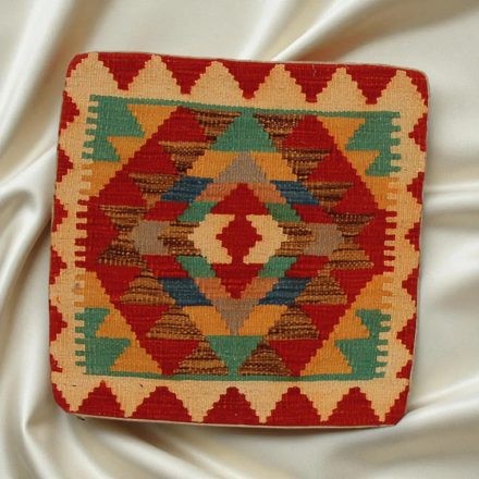 Afghan Kilim prevleka za blazino 45x45 ročno tkana blazina