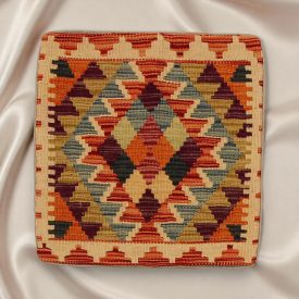 Afghan Kilim prevleka za blazino 45x45 ročno tkana blazina