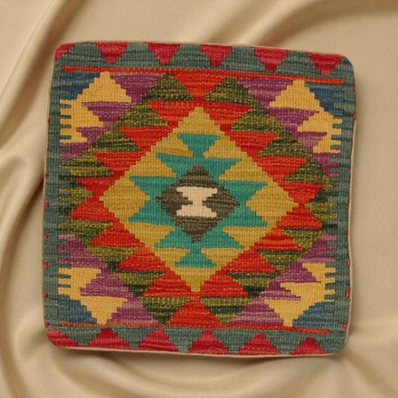 Afghan Kilim prevleka za blazino 45x45 ročno tkana blazina