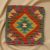 Afghan Kilim prevleka za blazino 45x45 ročno tkana blazina