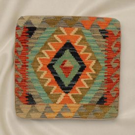 Afghan Kilim prevleka za blazino 45x45 ročno tkana blazina