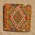 Afghan Kilim prevleka za blazino 45x45 ročno tkana blazina