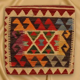 Kilim dekorativna blazina 45x45 ročno tkani prevleka za vzglavnik