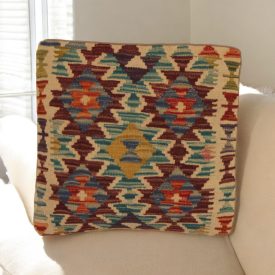 Kilim dekorativna blazina 45x45 ročno tkani prevleka za vzglavnik