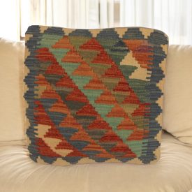 Blazina Kilim 45x45 ročno tkana prevleka za blazino