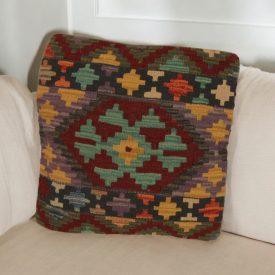 Blazina Kilim 45x45 ročno tkana prevleka za blazino