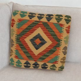Blazina Kilim 45x45 ročno tkana prevleka za blazino