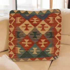 Ročno tkani blazina 45x45 Kilim prevleka za vzglavnik