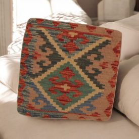 Orientalska blazina Kilim 40x40 ročno tkana prevleka za vzglavnik