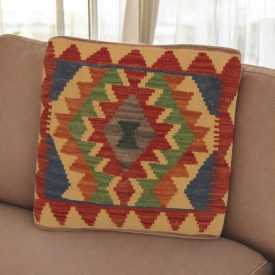 Orientalska blazina Kilim 40x40 ročno tkana prevleka za vzglavnik