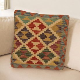   Orientalska blazina Kilim 40x40 ročno tkana prevleka za vzglavnik