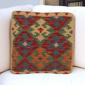 Kilim dekorativna blazina 45x45 ročno tkani prevleka za vzglavnik