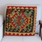 Kilim dekorativna blazina 45x45 ročno tkani prevleka za vzglavnik