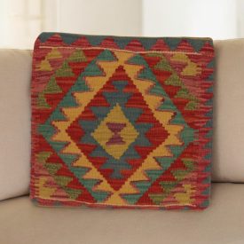 Kilim blazina 45x45 ročno tkana prevleka za vzglavnik