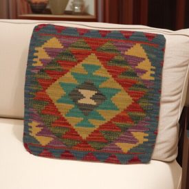 Kilim blazina 45x45 ročno tkana prevleka za vzglavnik