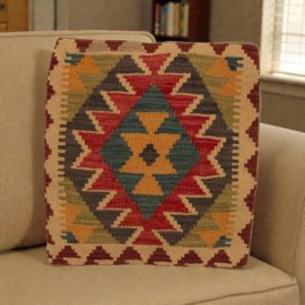 Kilim okrasna blazina 45x45 ročno tkana dekorativna blazina