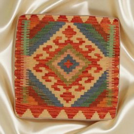   Orientalska blazina Kilim 40x40 ročno tkana prevleka za vzglavnik